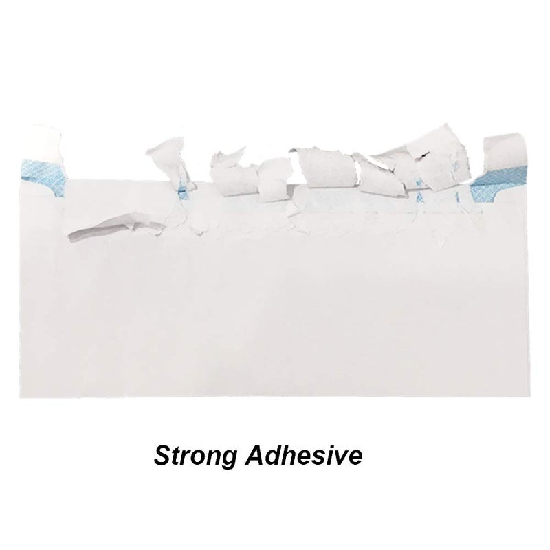 ValBox فال بوكس 200 عدداً #8 أظرف مزدوجة النافذة 3 5/8" × 8 11/16" قابلة للطي والإغلاق أظرف أمان مزدوجة النافذة - تصميم نمط تظليل الأمان للبريد الآمن في المنزل والمكتب - Image 4